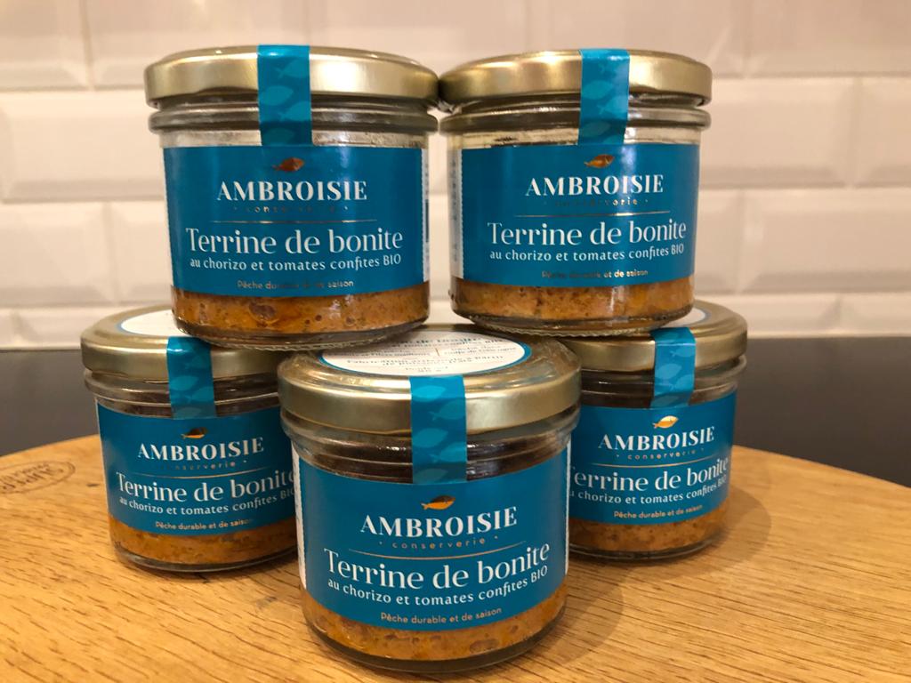 Terrine de bonite chorizo & tomates confites Bio, Maison Ambroisie