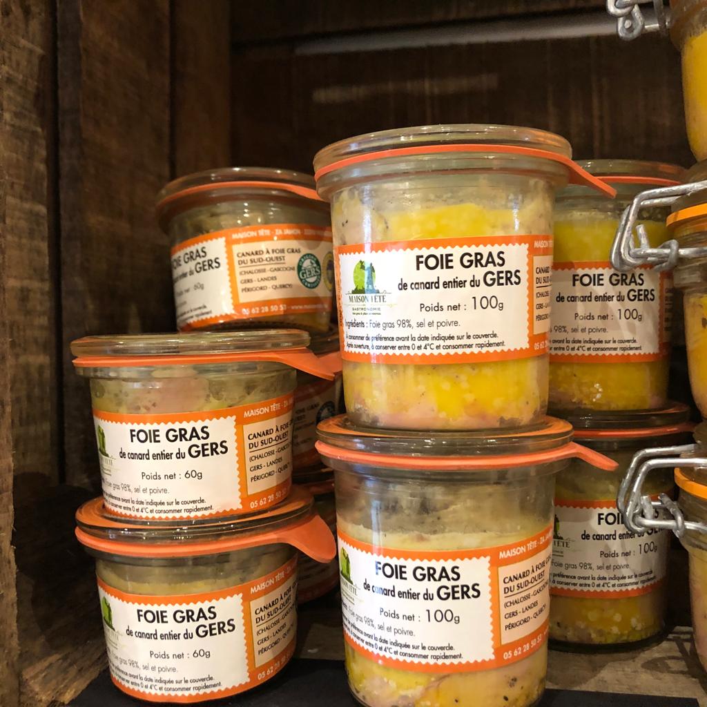 Foie gras de canard entier du Gers IGP (100g), Maison Tête