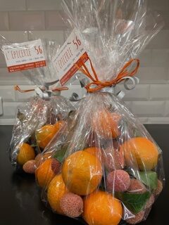 Corbeille de fruits de Noël