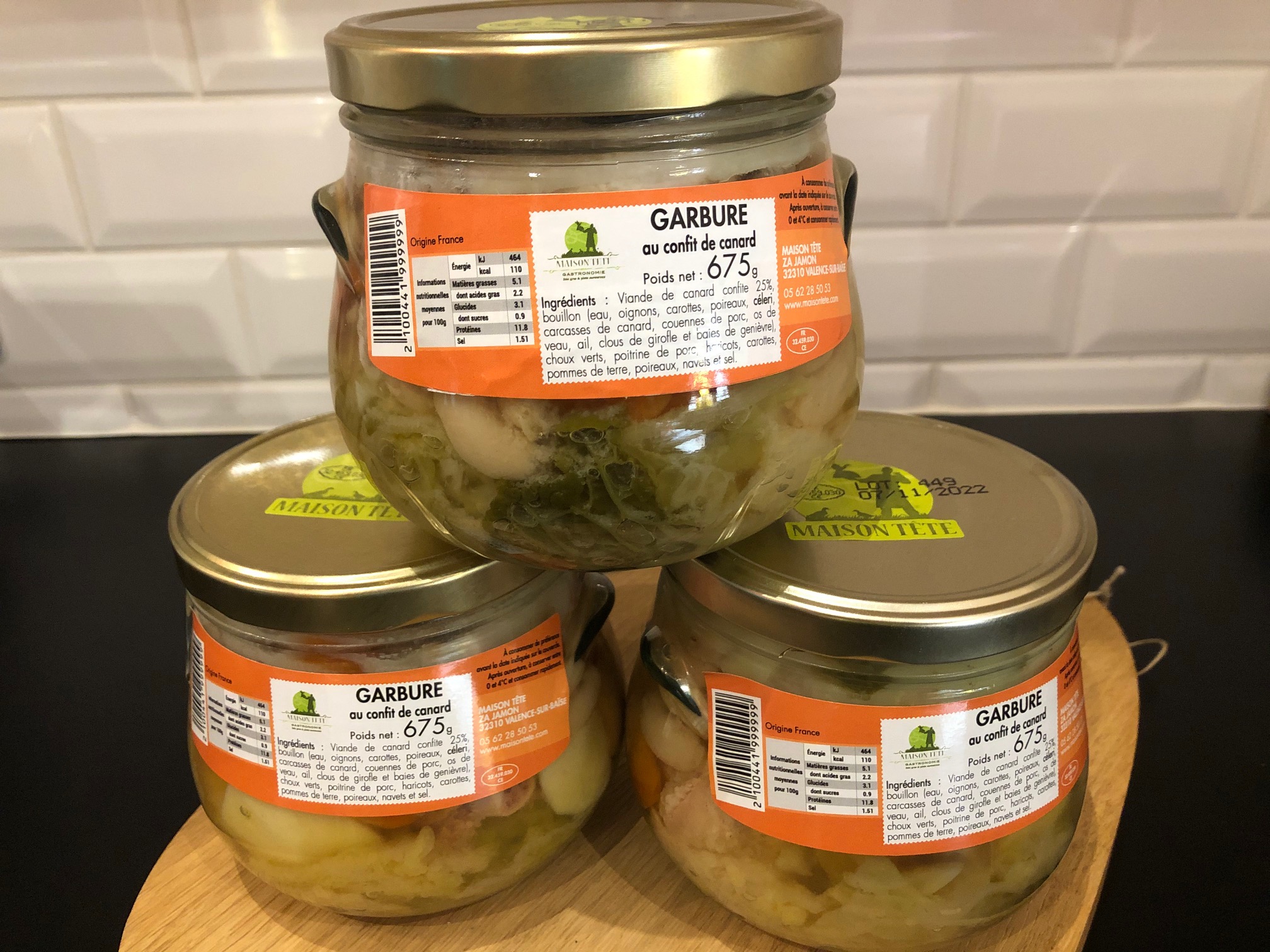 Garbure au confit de canard, Maison Tête