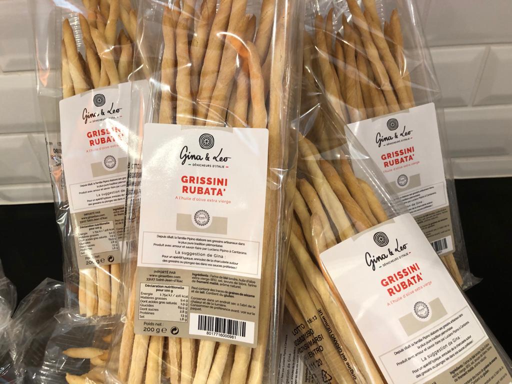 Gressins artisanaux à l'huile d'olive extra vierge