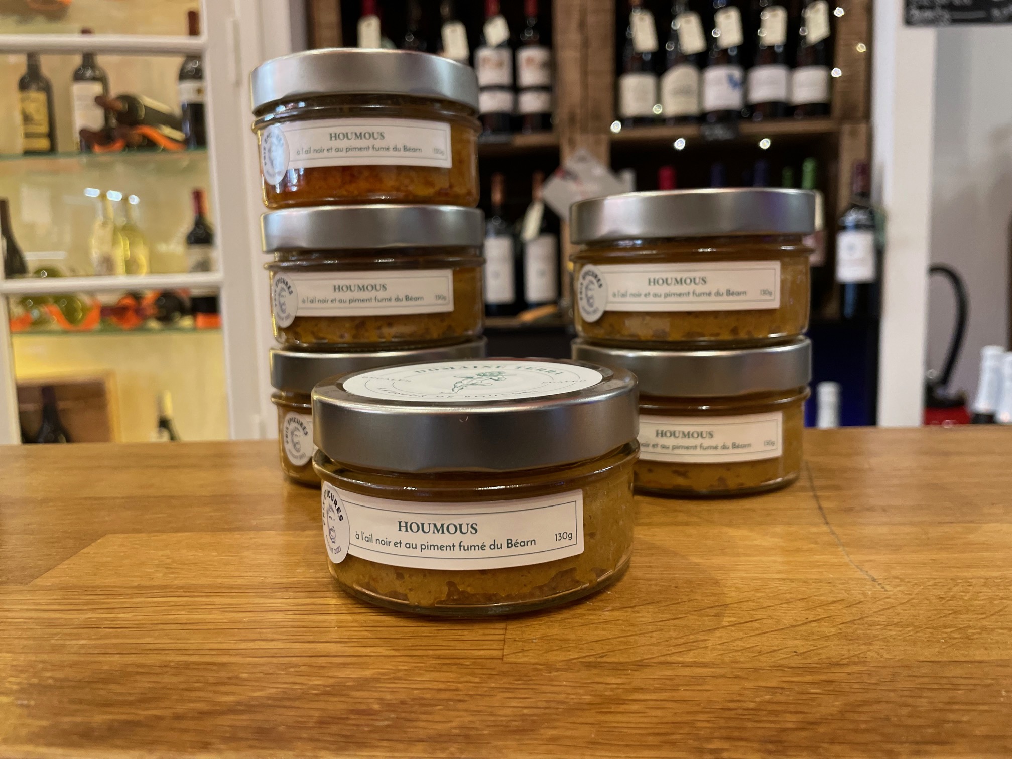 Houmous à l'ail noir & piment fumé du Béarn, Domaine Terra