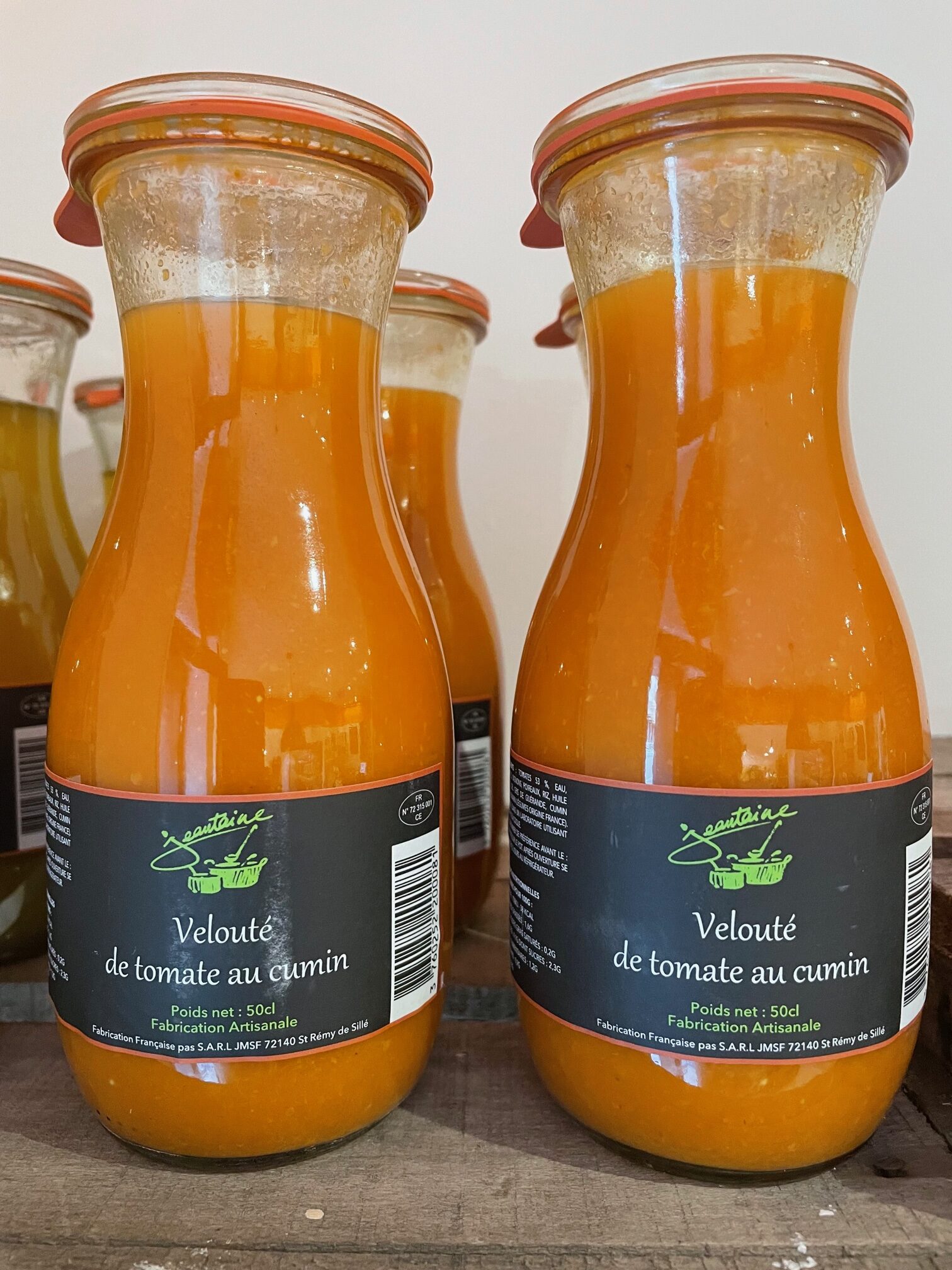 Velouté de tomates au cumin, Atelier Jeantaine