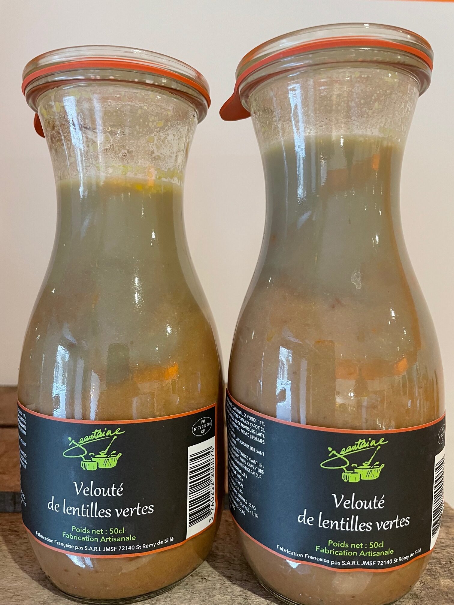 Velouté de lentilles vertes