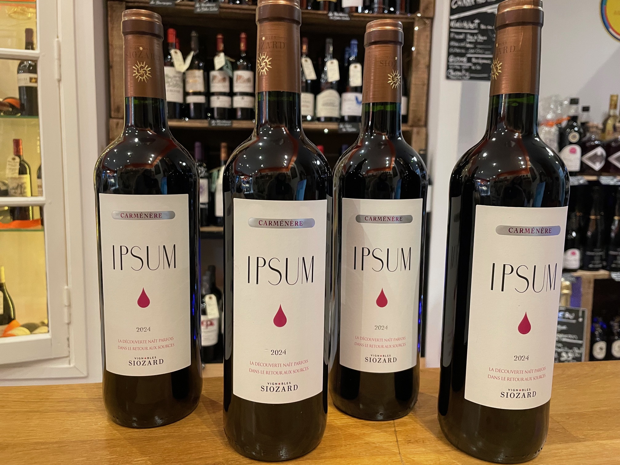 Vin rouge, Cuvée Ipsum pur Carmenere