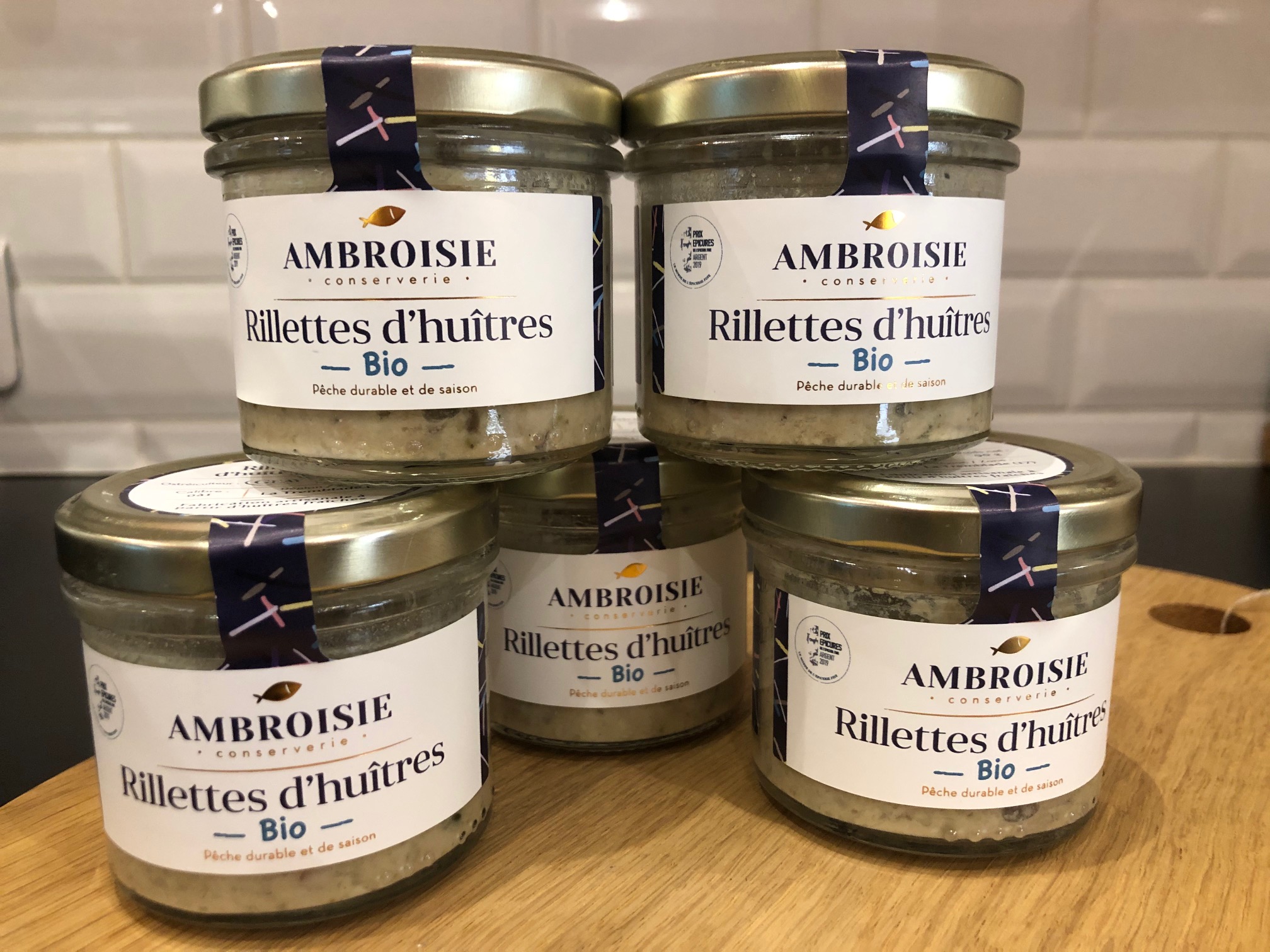 Rillettes d'huîtres bio, Maison Ambroisie
