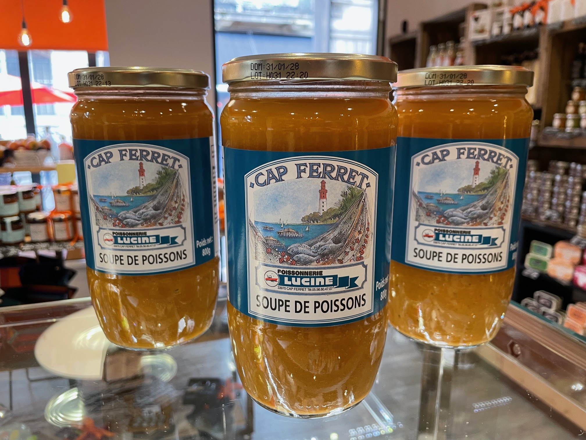 Soupe de poissons de la Poissonnerie Lucine, Cap Ferret