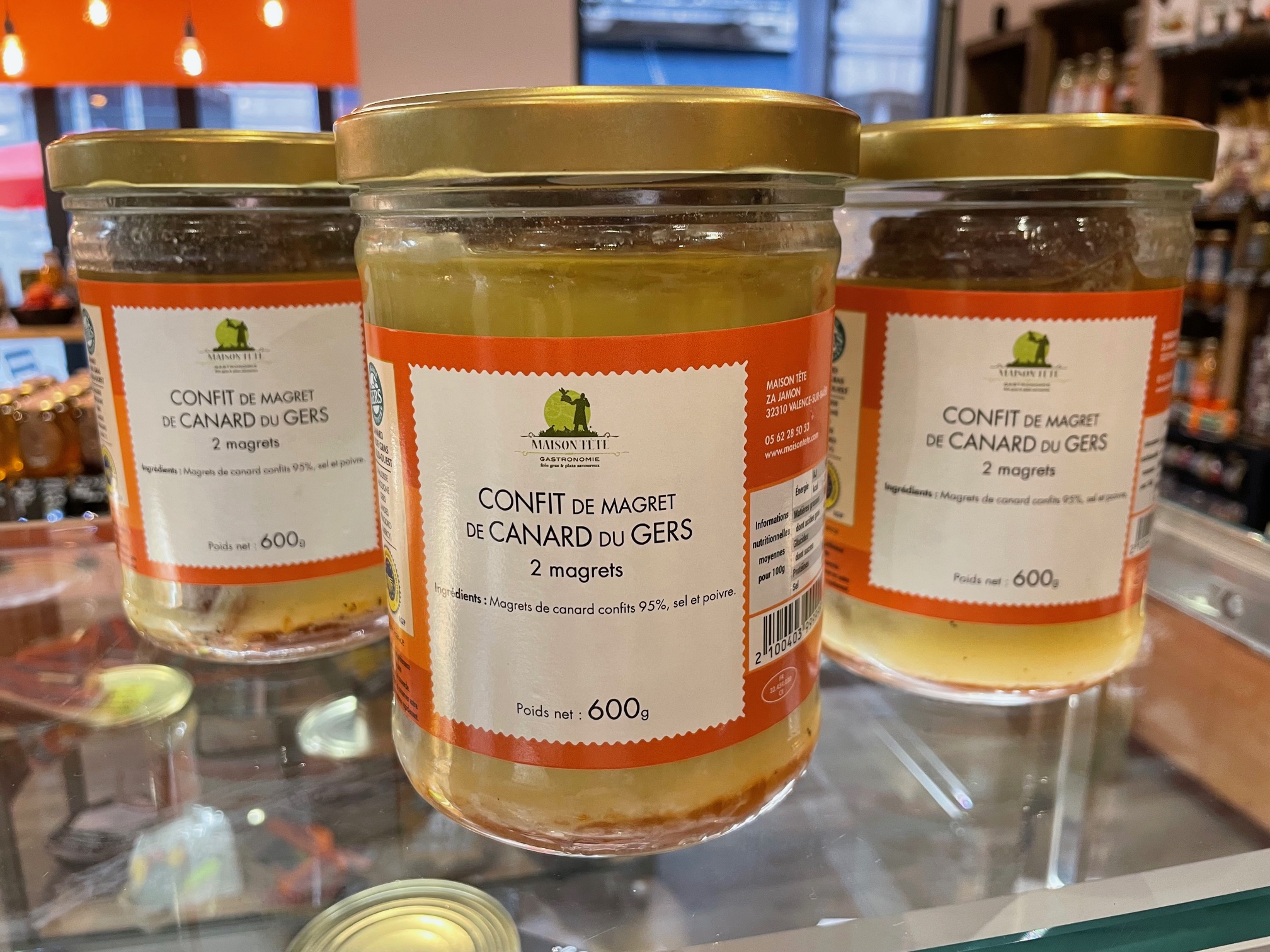 Confit de Magrets de Canard Gras, Maison Tête