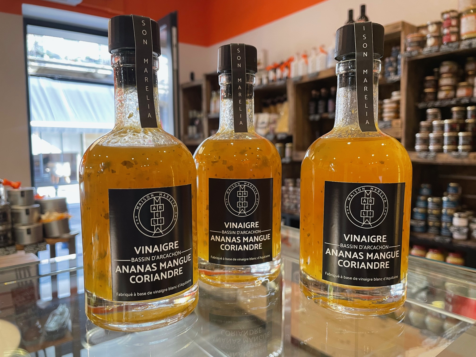 Vinaigre Ananas Mangue Coriandre, Maison Marélia